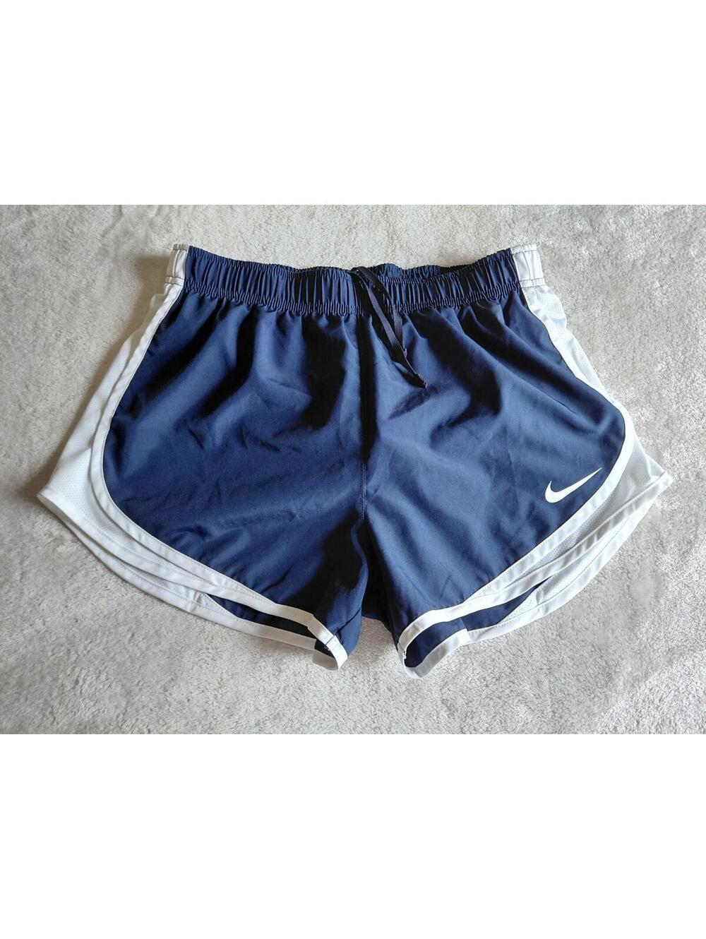 Nike Dry Tempo Shorts Womens Medium Running Lined Navy Blue